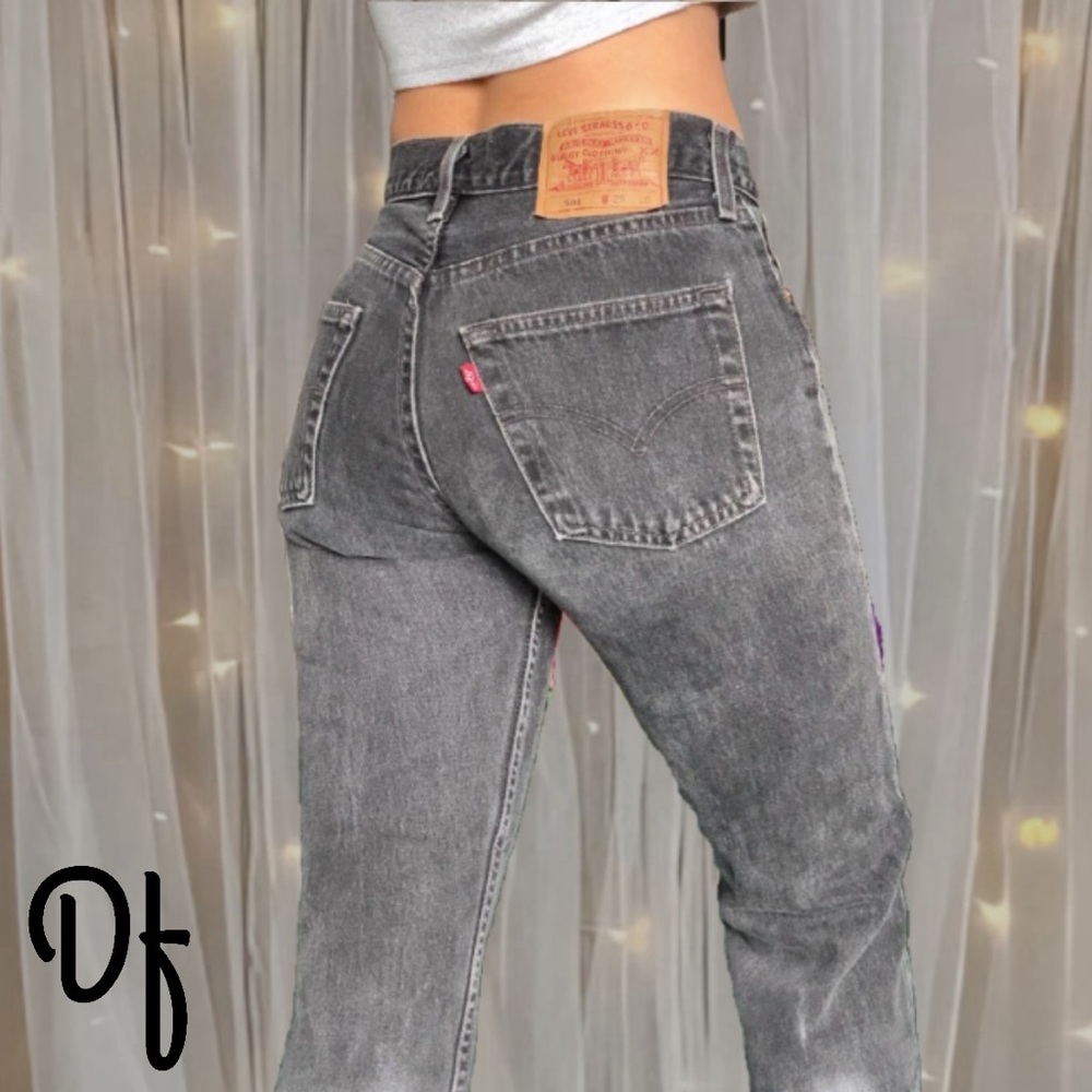 VTG 501XX Levi's Faded Black Women's Jeans Size 28 Waist